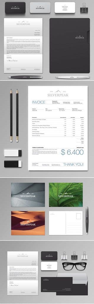 Silverpeak Stationery & Invoice